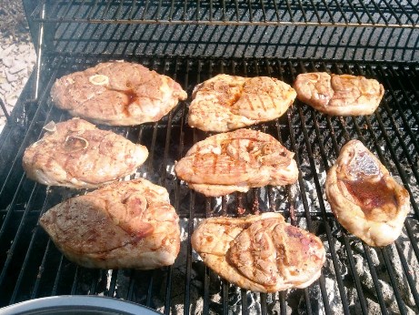 Grassfed Lamb on the grill